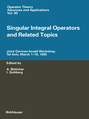 cover image of Singular Integral Operators and Related Topics